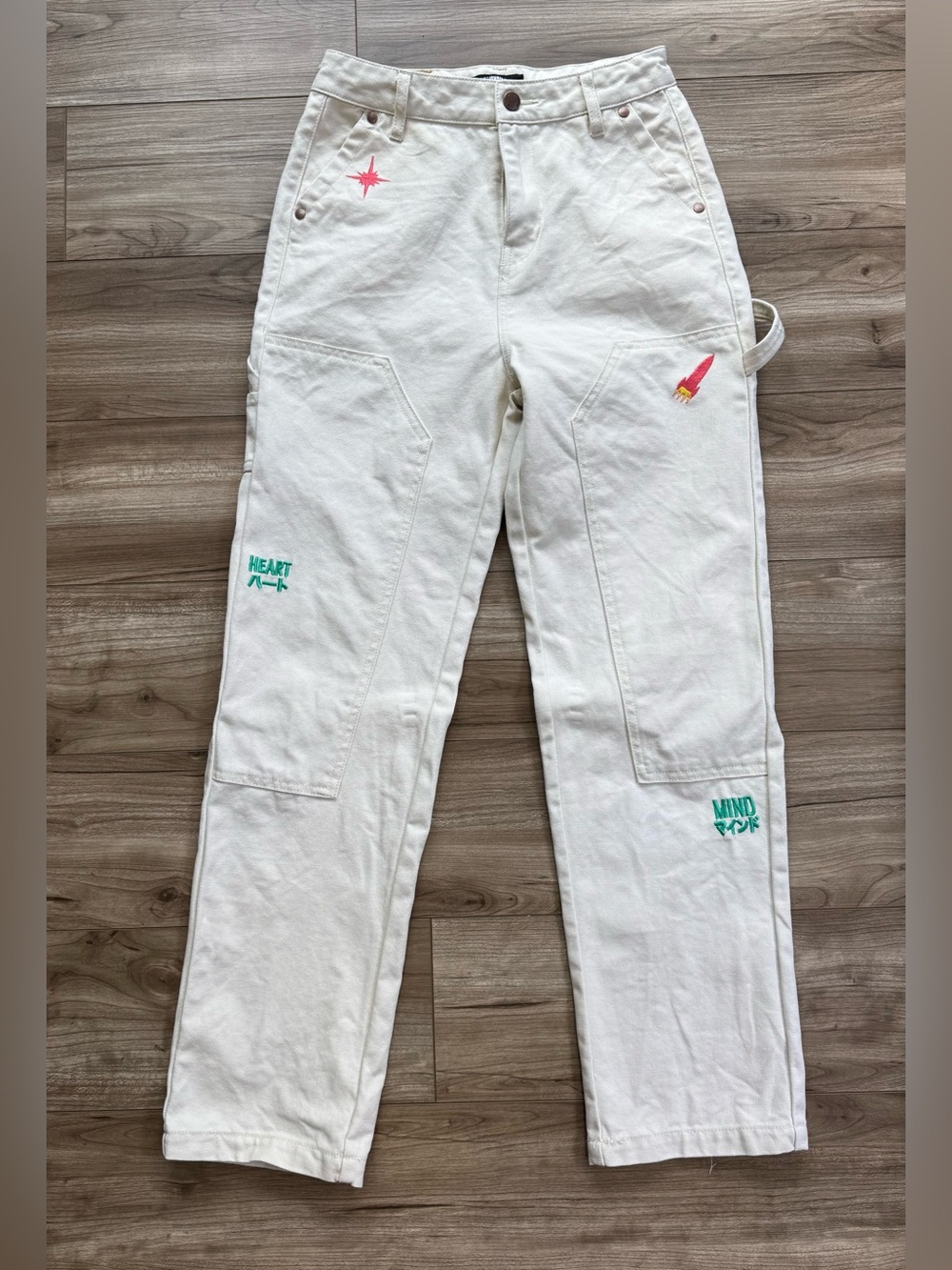 Billionaire Boys Club
Kids' Embroidered Straight Leg Pants White Aspa Size 11/12